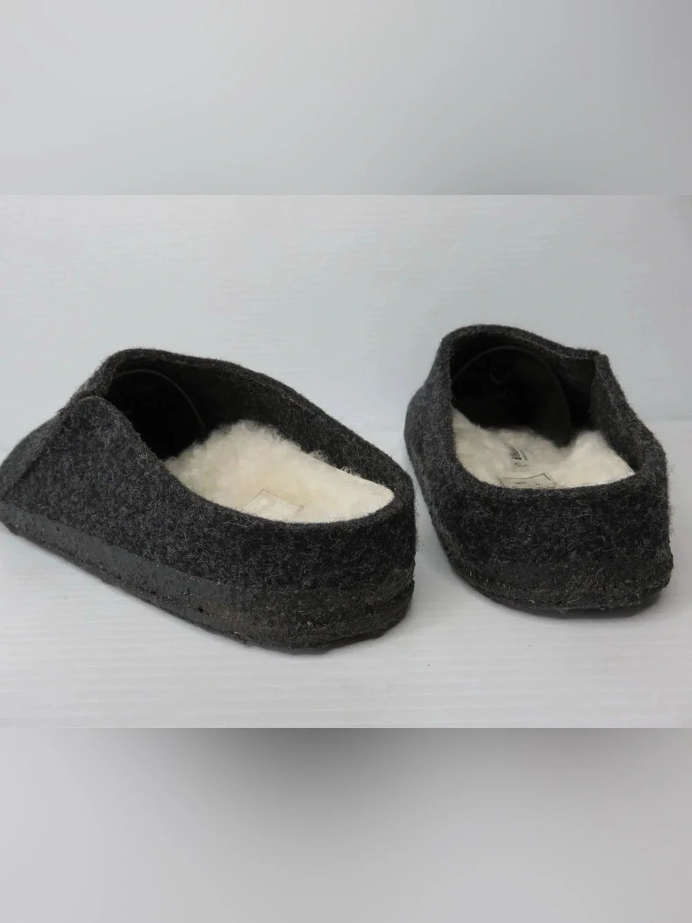 BIRKENSTOCK Zermatt Shearling Felted Wool Slippers Men's Sz 41 US 8 Womens 10